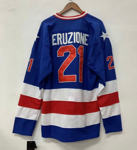 Mike Eruzione 1980 USA Olympic Hockey Jersey Miracle Movie