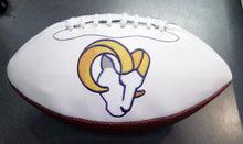 Los Angeles Rams Full Size logo Autograph Signature Football