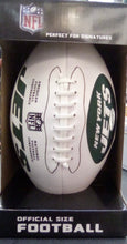 New York Jets Full Size logo Autograph Signature Football