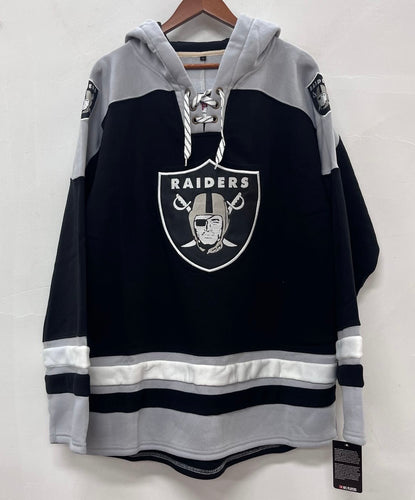 Las Vegas Raiders Official NFL Hockey style hoodie