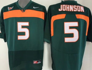 Dwayne Johnson The Rock Miami Hurricanes Jersey – Classic Authentics