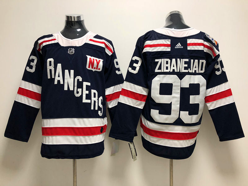 Mika Zibanejad New York Rangers Official NHL Adidas Winter Classic Jersey