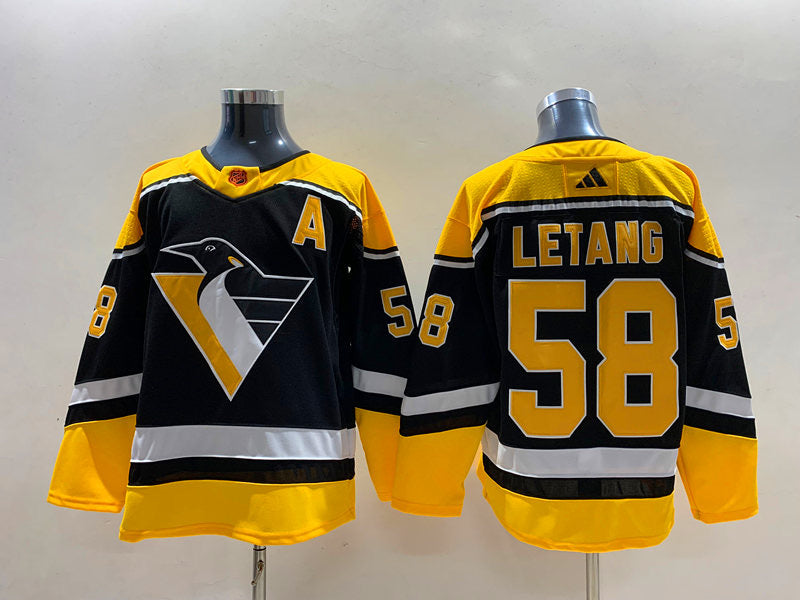 Kris Letang Pittsburgh Penguins Jersey black