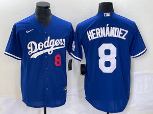Men's Enrique Hernandez Los Angeles Dodgers Base Runner Tri-Blend T-Shirt -  Royal