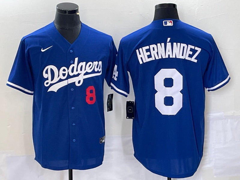 Enrique Hernandez #14 Los Angeles Dodgers Majestic Blue Jersey Youth LARGE  NWT