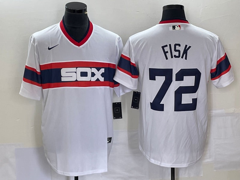 MLB Chicago White Sox (Carlton Fisk) Men's Cooperstown Baseball Jersey
