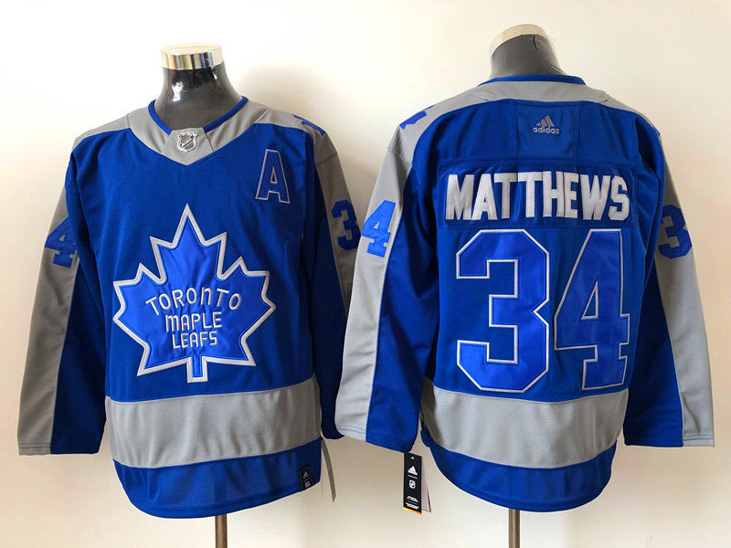 Auston Matthews Reverse Retro Jersey Unsigned Toronto Maple Leafs