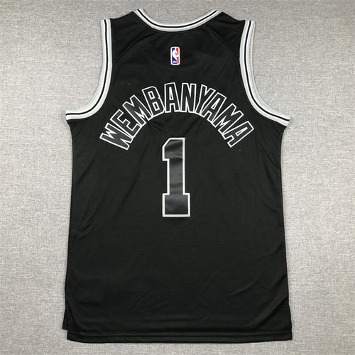 Victor Wembanyama San Antonio Spurs Official NBA Nike Jersey black