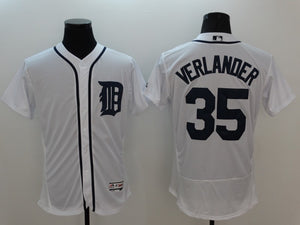 Justin Verlander #35 Detroit Tigers Men's Nike Home Replica Jersey by Vintage Detroit Collection