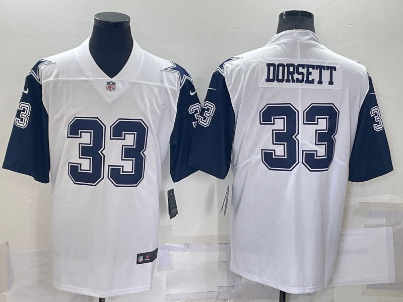 Tony Dorsett Dallas Cowboys Jersey White and blue