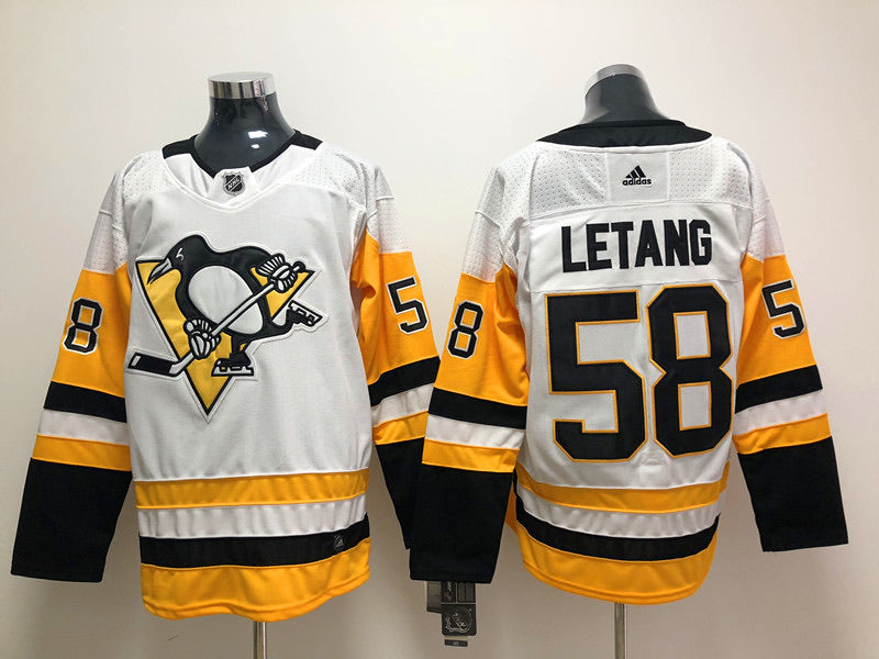 Pittsburgh Penguins Adidas Yellow Kris Letang Jersey