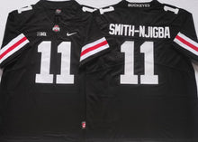 Jaxon Smith-Njigba Ohio State Buckeyes jersey black with white numbers