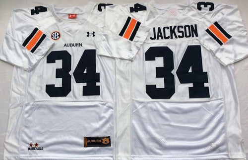 Bo Jackson Auburn Tigers Jersey White