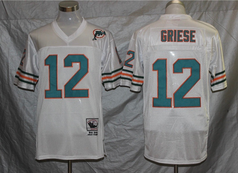 Bob Griese Miami Dolphins Jersey white – Classic Authentics