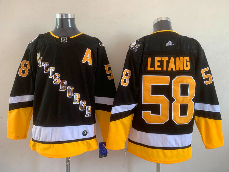 Kris Letang Pittsburgh Penguins Jersey black