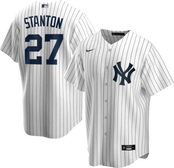 Giancarlo Stanton New York Yankees Jersey white – Classic Authentics