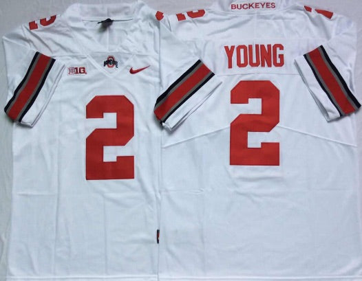 Chase Young Ohio State Buckeyes Jersey White