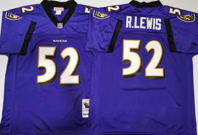 Ray Lewis Baltimore Ravens Jersey purple – Classic Authentics