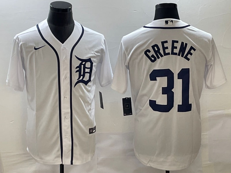 Riley Greene Men's Detroit Tigers Road Jersey - Gray Authentic