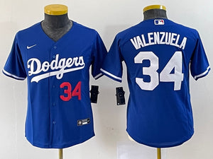 Fernando Valenzuela Los Angeles Dodgers Jersey blue