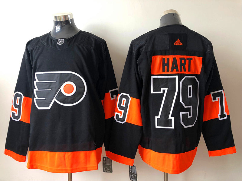 Carter Hart Philadelphia Flyers Black Amplifier Short Sleeve Player T Shirt,  Black, 100% COTTON, Size M