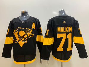 Evgeni Malkin Pittsburgh Penguins Jersey black