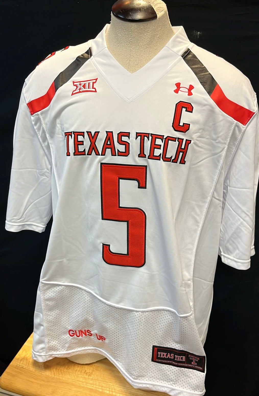 Patrick Mahomes Texas Tech Under Armour Jersey white Classic Authentics Patrick Mahomes Texas Tech Under Armour Jersey white Classic Authentics