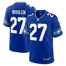 Tariq Woolen Seattle Seahawks Throwback retro Jersey