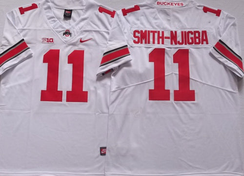 Jaxon Smith-Njigba Ohio State Buckeyes jersey white
