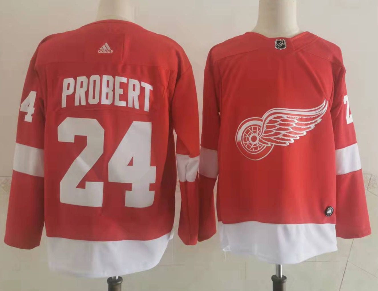 Bob Probert #24 Detroit Red Wings Adidas Home Primegreen Authentic