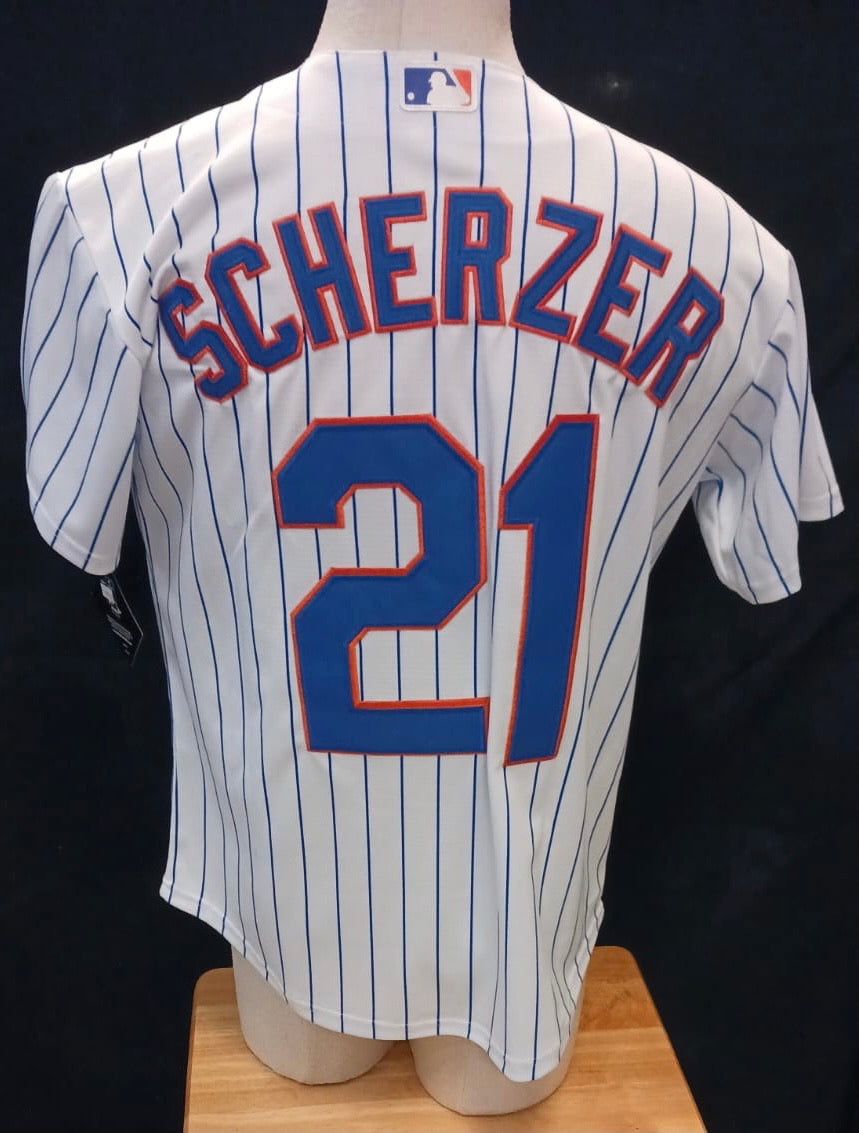 Max Scherzer New York Mets Jersey White – Classic Authentics