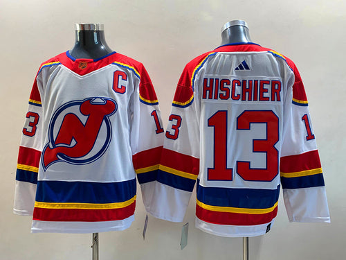 Nico Hischier New Jersey Devils Jersey white