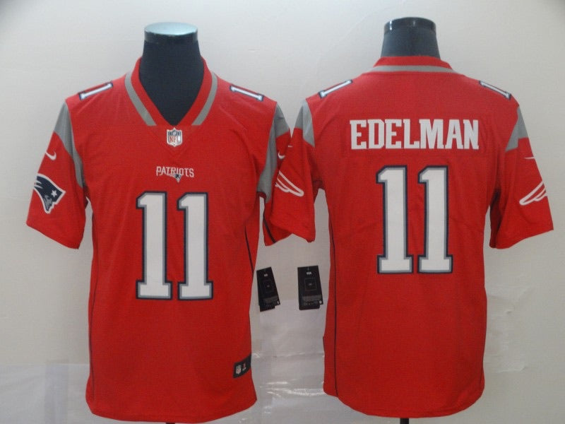 Julian Edelman New England Patriots Jersey red – Classic Authentics