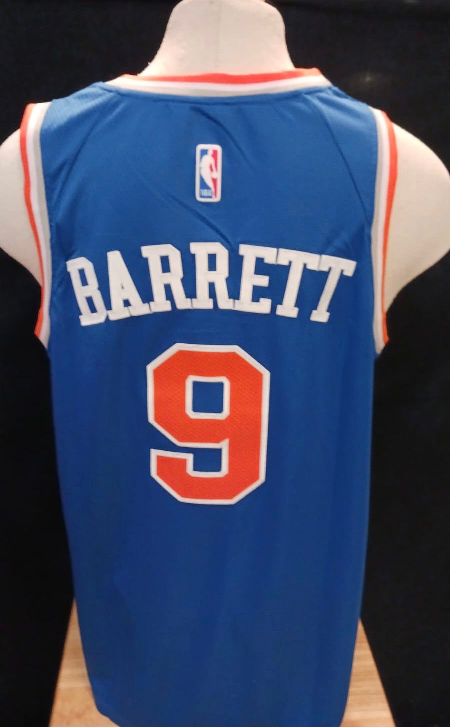 New York Knicks RJ Barrett Blue Swingman Jersey Basketball Size S