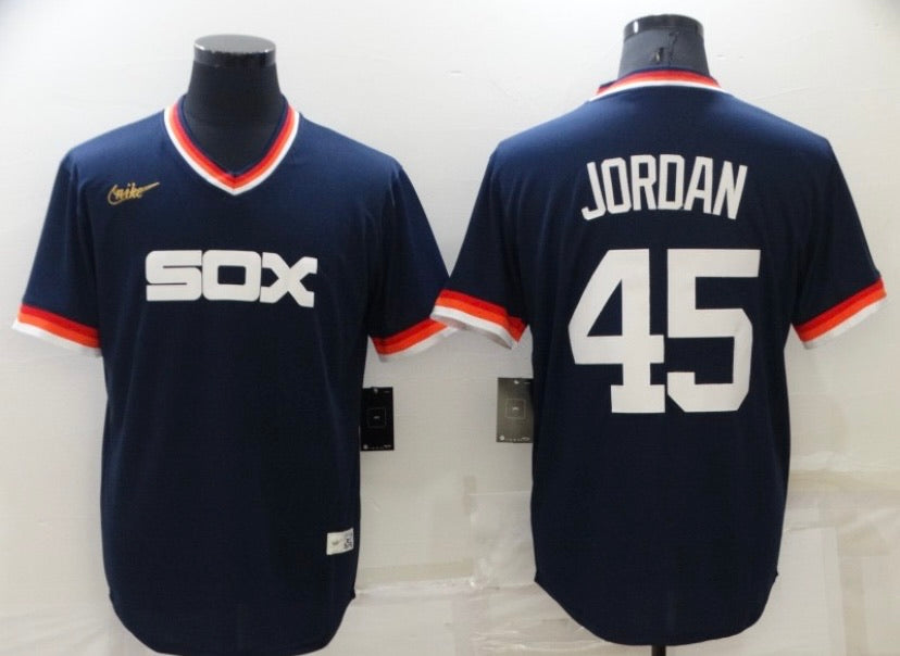 Michael Jordan Chicago White Sox Jersey Navy Blue – Classic Authentics
