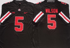 Best Seller NCAA Jerseys Ohio State Buckeyes #5 Garrett Wilson Football Jersey Red