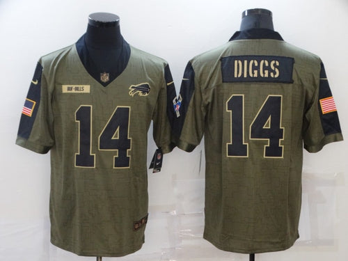 Stefon Diggs Buffalo Bills military salute to service Jersey – Classic  Authentics