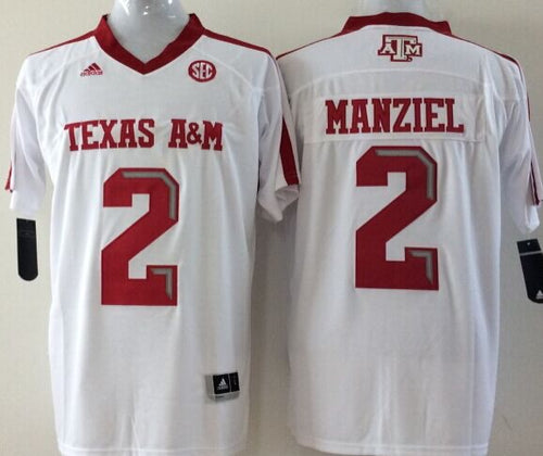 Johnny Manziel Texas A&M Official NCAA Adidas Jersey white