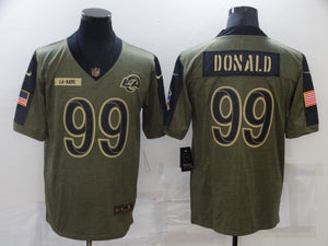 Aaron Donald Los Angeles Rams military salute to service Jersey
