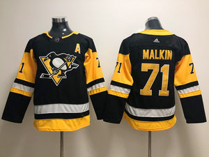 Evgeni Malkin Pittsburgh Penguins Jersey black