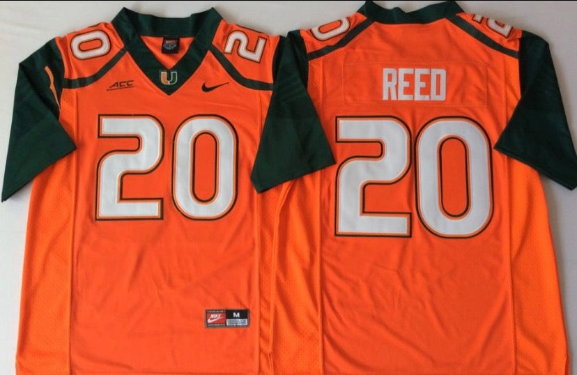 Buy Ed Reed Orange Miami Hurricanes Jersey. Authentic Ed Reed