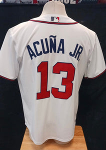 Ronald Acuña Jr. Atlanta Braves Jersey Nike white