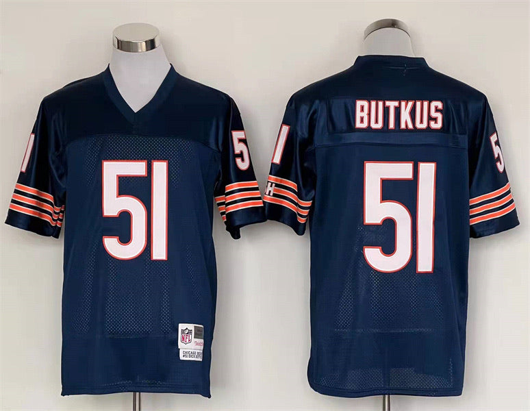 Dick Butkus Chicago Bears Jersey blue Mitchell & Ness