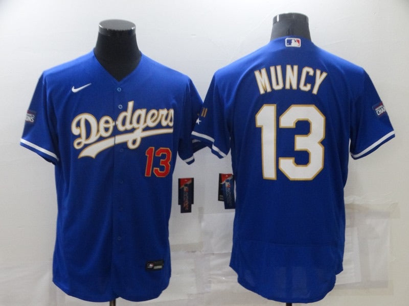 Authentic Men's Max Muncy Gray Alternate Jersey - #13 Baseball Los