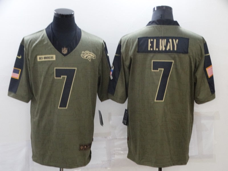 John Elway Denver Broncos military salute to service Jersey
