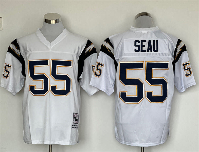 Junior Seau San Diego Chargers Jersey white – Classic Authentics