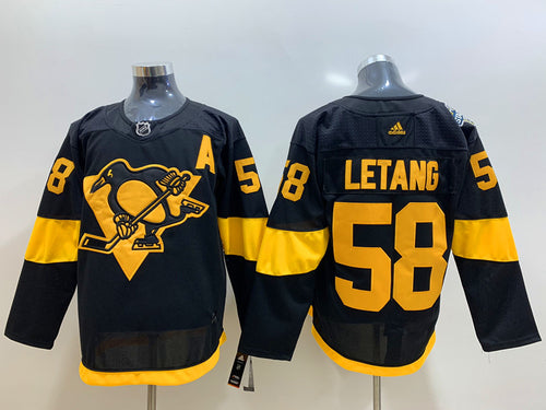 Kris Letang Pittsburgh Penguins Jersey black