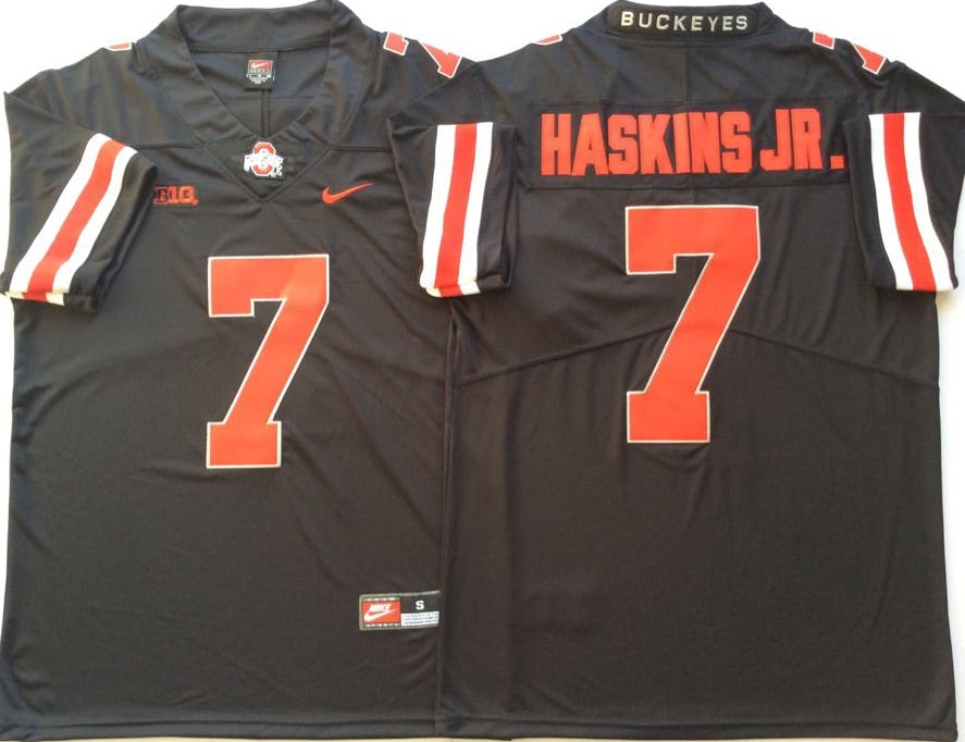 Dwayne Haskins Jersey Ohio State Buckeyes Jersey Black with red letters