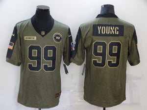 Chase Young Washington Commanders military salute to service Jersey