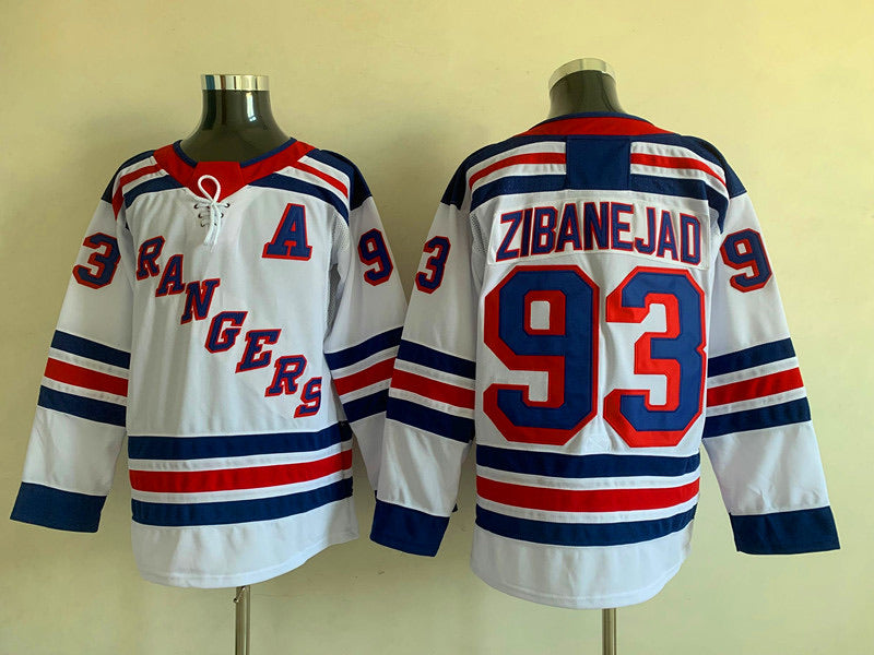 Mika Zibanejad New York Rangers Official NHL Adidas Jersey white
